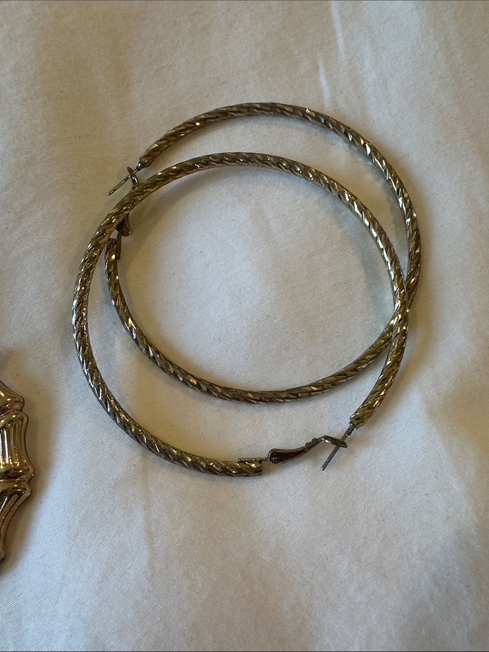 Hoop Earring Set - Gold - Picture 4 of 7